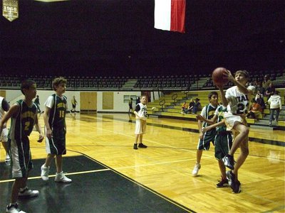 Image: Colton creates — Petrey makes an impression during his debut with the 7th grade team.