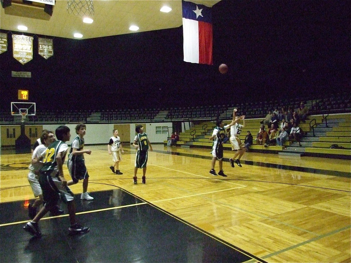 Image: Colton from way deep — Petrey puts in a 3-pointer over INH.