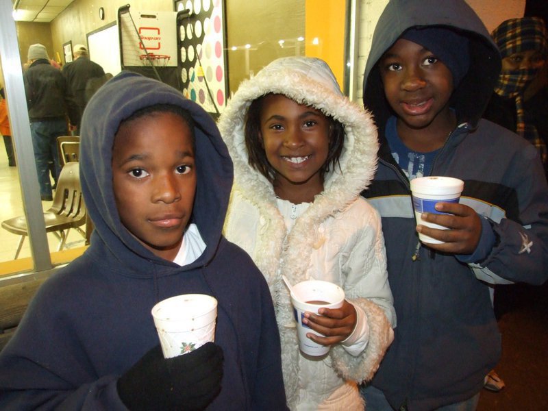 Image: Hot chocolate and smiles — Guests enjoyed heavenly music, hot chocolate and worship.