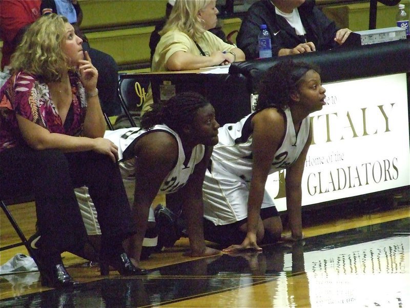 Image: Ready to attack — Head Coach Stacy McDonald has her girls ready to charge into battle.