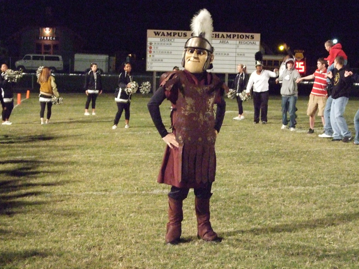 Image: Standing strong — Gladiator fans formed a spirit line to help inspire the team to rally in the second half. The Gladiators trailed 30-8 by the end of the third quarter, however, the final score was 30-26 with Italy coming up just short on their comeback effort.