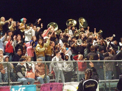 Image: Crowd noise! — The Gladiator fans continue to urge the team on to victory.
