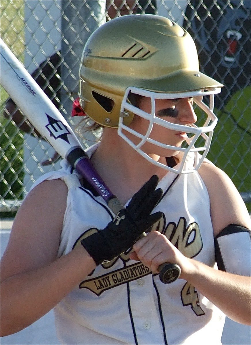 Image: A better grip — Bailey Bumpus was a force at the plate on Friday earning 2 RBIs, hitting a double and coming up just a few feet short of sending one over the wall in left field.