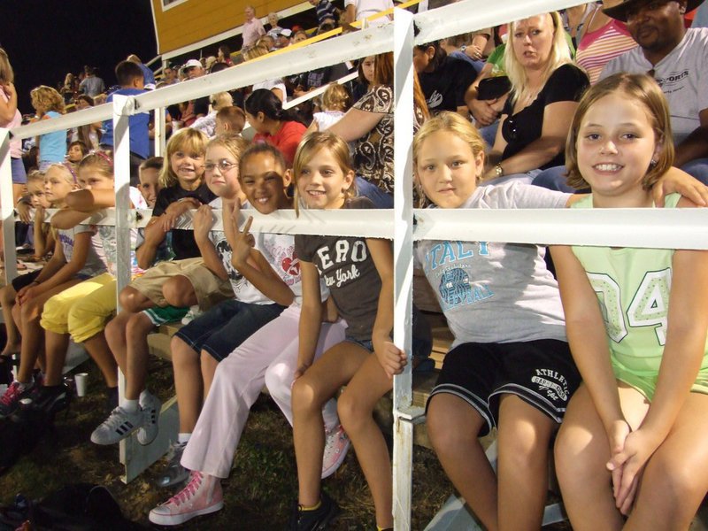 Image: FANtastic behavior — This well behaved group of young Gladiator fans deserved to have their picture taken.