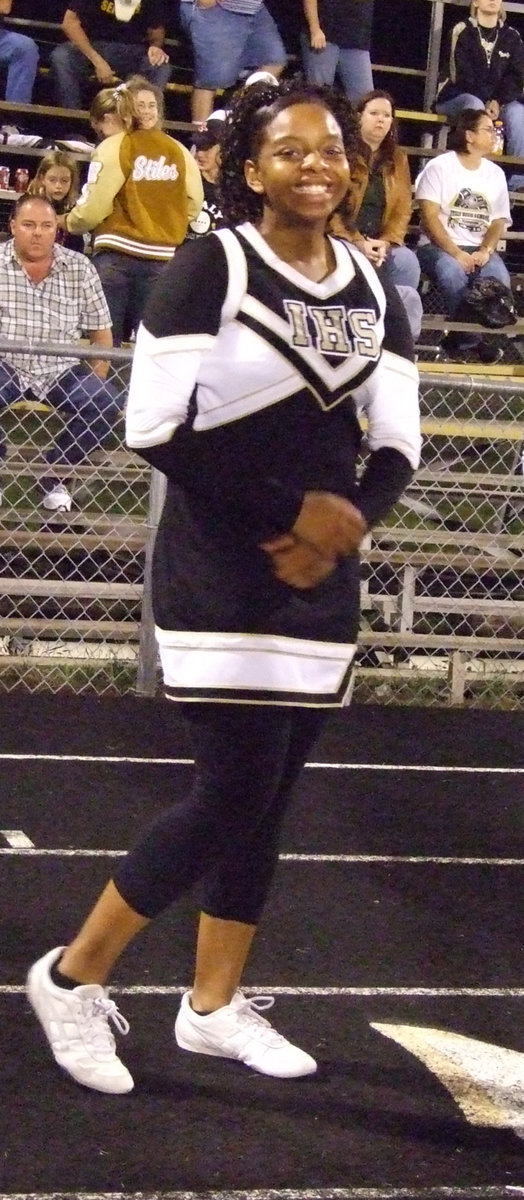 Image: A warm smile — Shay Fleming tries to stay warm during the exciting game between Italy and Malakoff.