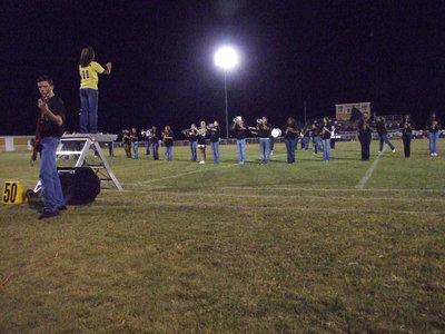 Image: Band entertains — If you haven’t heard the Italy High School Regiment Band lately, come to the next game.  You will be entertained.