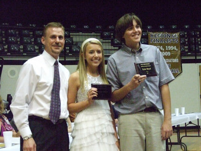 Image: Academic achievers — (L-R) Scott Herald, Lexi Miller and Tyler Boyd