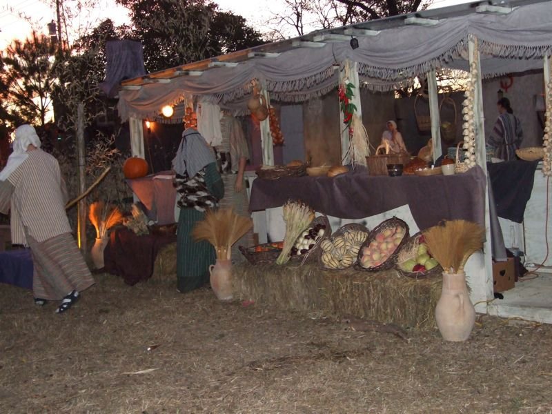 Image: Bethlehem marketplace — This marketplace setting recreates the sights and sounds of Bethlehem. Photo from Bethlehem Revisited 2007.