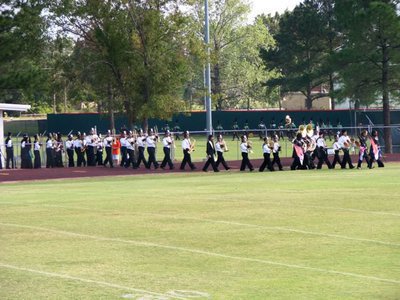 Image: IHS band takes field