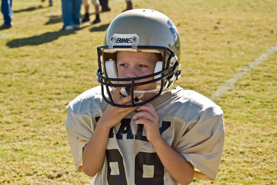 Image: Mason “Animal” Griffin — Mason Griffin was a little guy with a big role in the Division Championship win over the Palmer Bulldogs.  Mason played offensive lineman, defensive lineman and kicker.