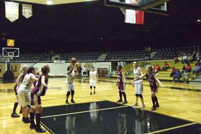 Image: Free Throw — The Lady Gladiators JV played the Lady Eagles JV on Tuesday night.