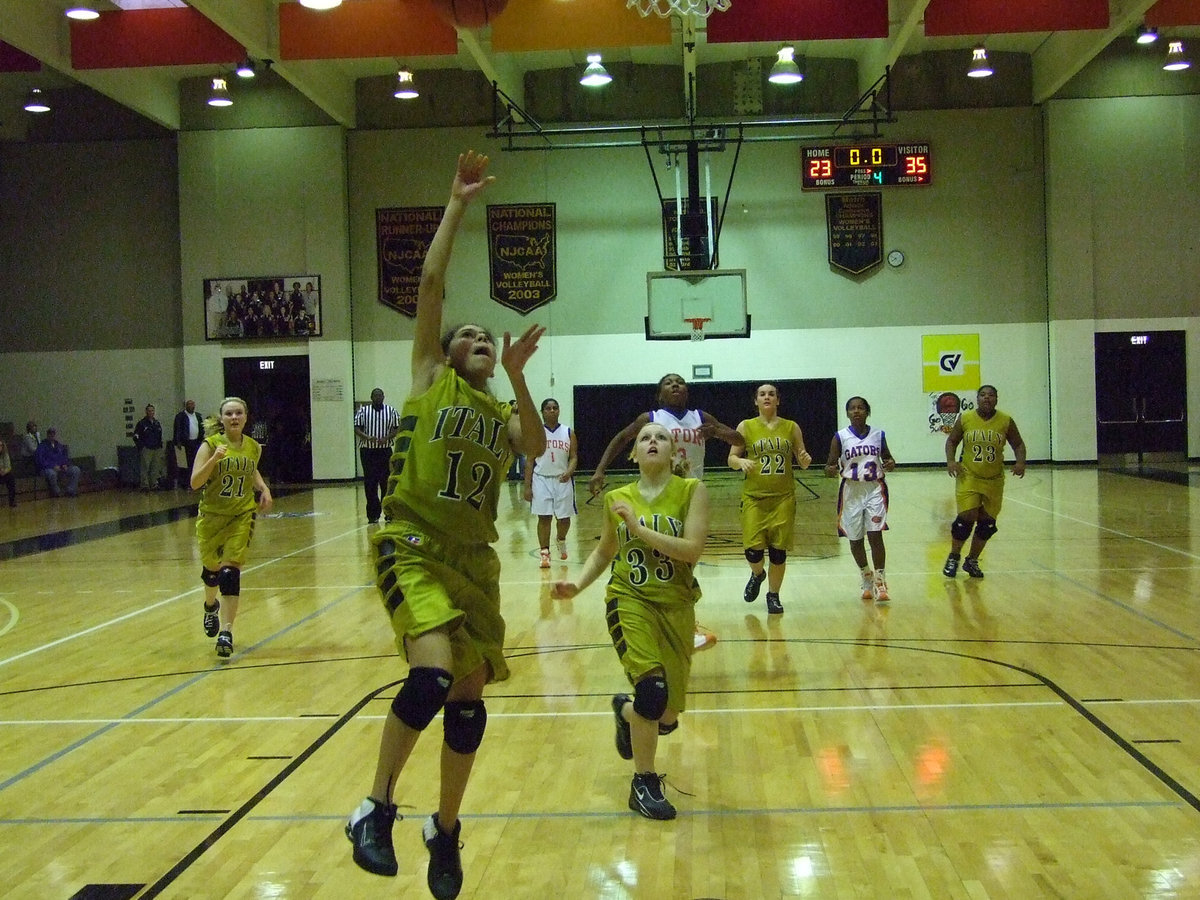 Image: Buzzer Beater?  — Alma Suaste tried to beat the buzzer against the Gators.