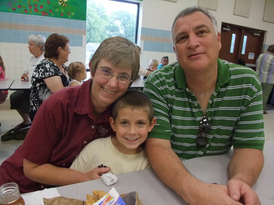 Image: The Davis Family — Barbara Davis (Nana) and Kent Davis (PaPa) and grandson Garrett Everett. Garrett said, “Nana and PaPa are having lunch with me today because it is Grandparent’s Day. I am happy that they are here, I think my Grandparents are special.”