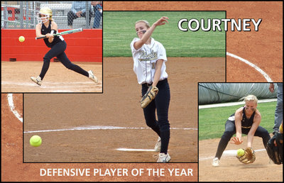 Image: Courtney Westbrook — Senior pitcher Courtney Westbrook receives Defensive Player of the Year.