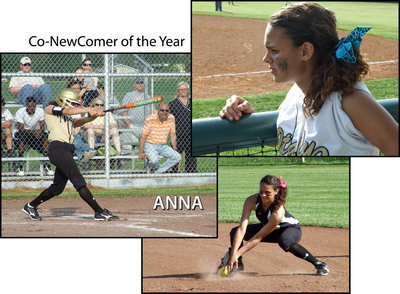Image: Anna Viers — As a freshman, shortstop Anna Viers receives Co-NewComer of the Year.