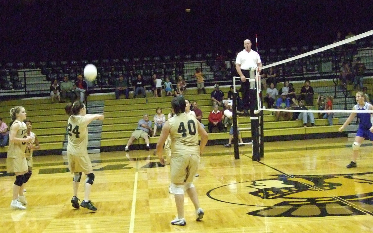 Image: Get the ball — Fierce Meagan gets it again.