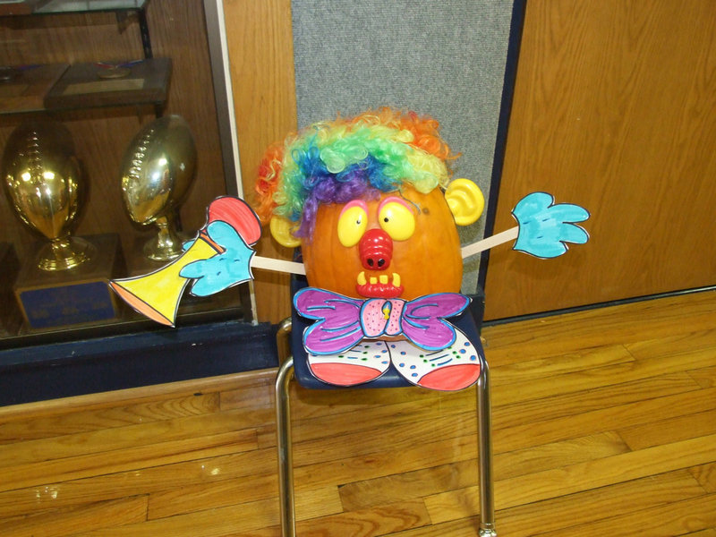 Image: Clown pumpkin
