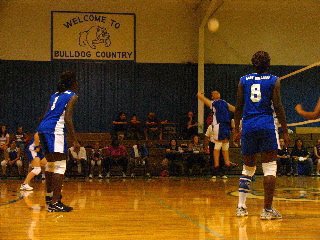 Image: Preparing to hit the ball.