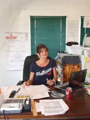 Image: Kim Holleman — Kim Holleman is the administrative assistant for JK Excavation. “It is very exciting working here and very busy. I love working here, it is like one big family,” explained Kim.
