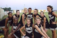 Image: Italy Junior High Cheerleaders — L-R (Back Row)Ashley, Meagan, Sierra, Kendra, Brianna, Haley, Anna.
(Bottom Row)Ryisha, Morgan, Taylor.