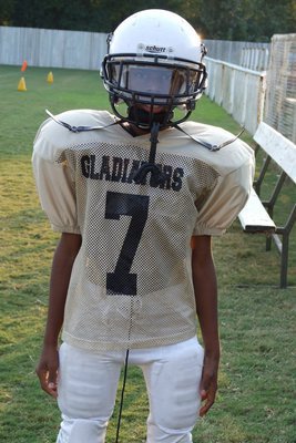 Image: 7th grade quarterback — 7th Grade quarterback Eric Carson.