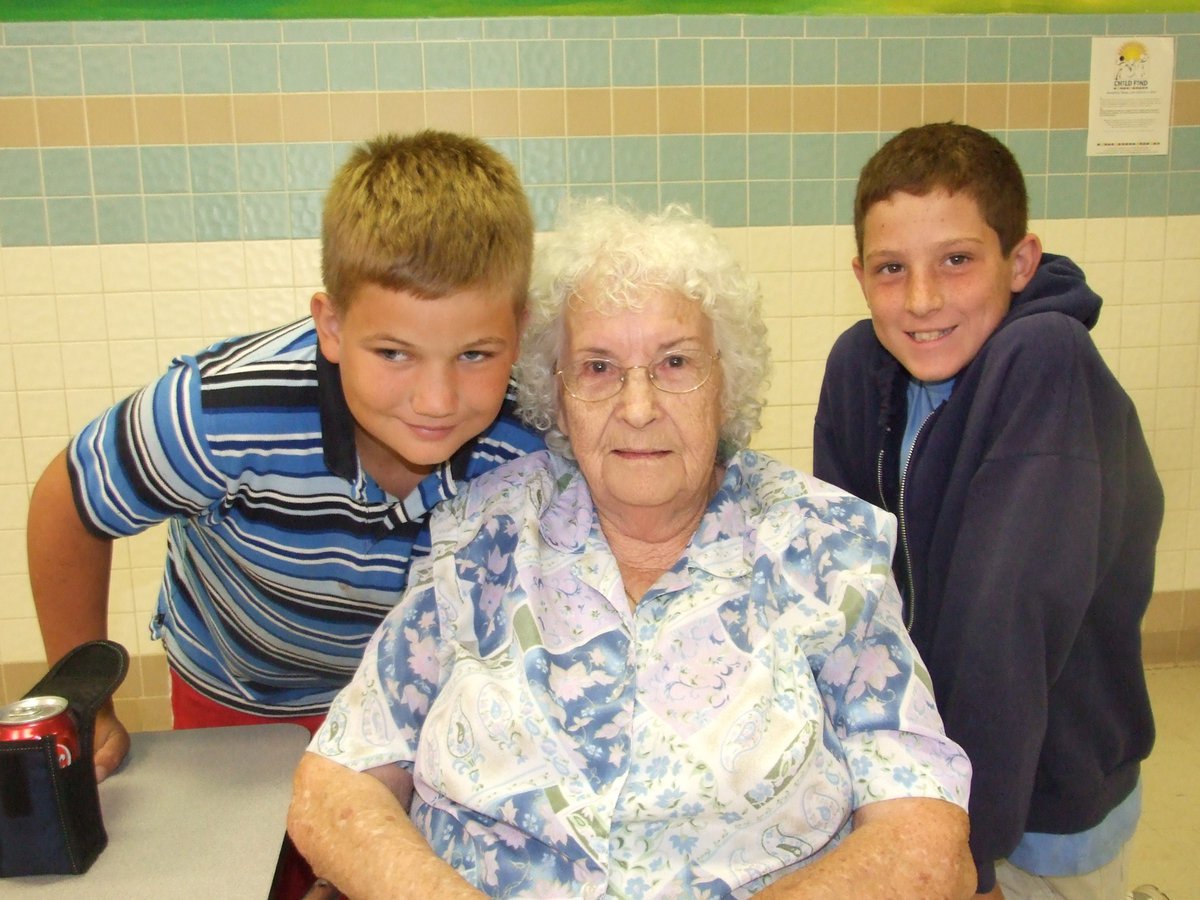 Image: Wesley and Russell with their grandmother — Wesley and Russell Helms and their grandmother Joyce Helms.