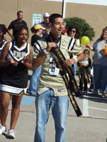 Image: King Oscar — Senior Oscar Gonzales wins the crown for Homecoming King.