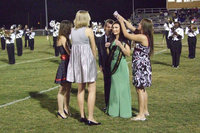 Image: Annalee Lyons crowned — Student Council member Angelica Garza crowns 2008 Homecoming Queen, Annalee Lyons.