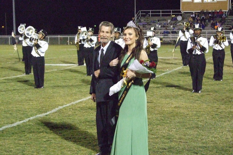 Image: Annalee and escort — Annalee and her father, Will Lyons.