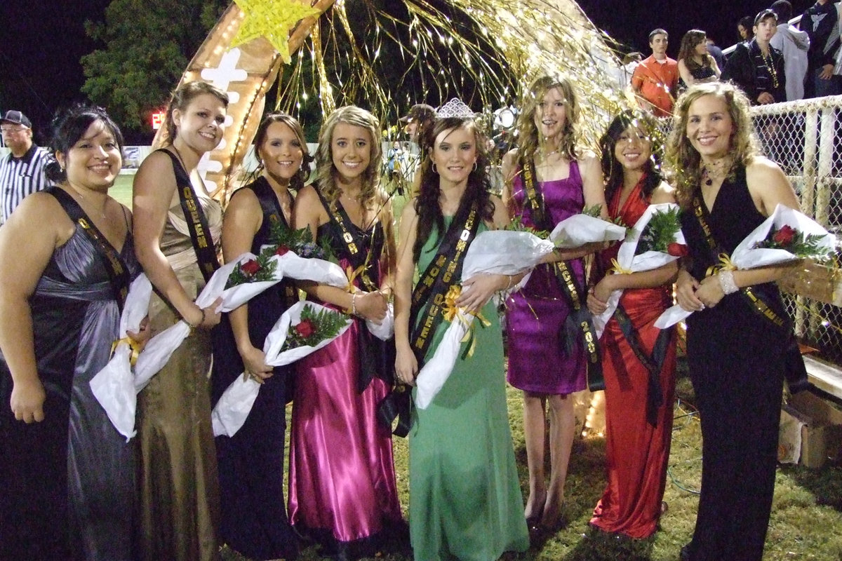 Image: Queen and her court — Queen Annalee and her court.