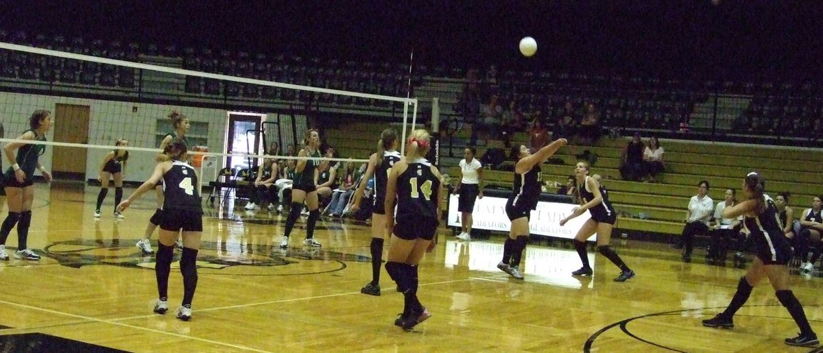 Image: Reaching back for it — The Lady Gladiators battle to the end.