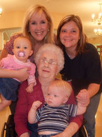 Image: Friends and Family — Margaret Oliphant celebrated her birthday with her daughter Valinda Scruggs, and her granddaughter Sherry along with her two great grandchildren Maddox (Maddie) and Carson.