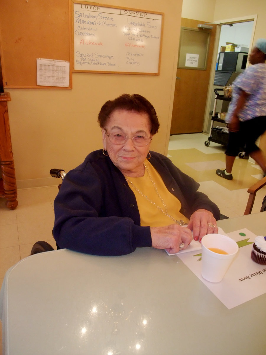 Image: Clara Roberts — This is birthday girl Clara Roberts enjoying her cupcake.