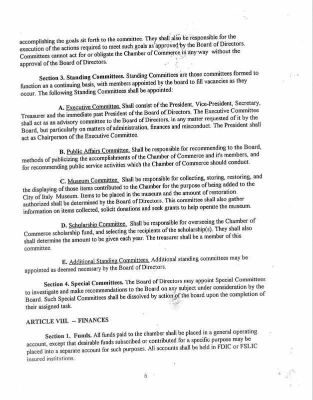 Image: Bylaws page 6