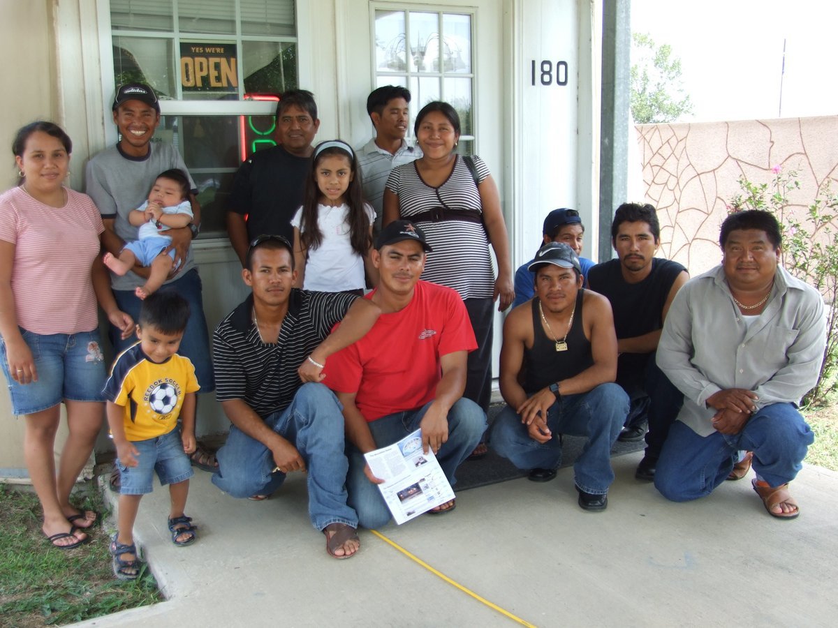 Image: Evacuees due to Ike — These families have come to Italy to avoid hurricane Ike. For some, this is not the first time they have left home to come to a dome.