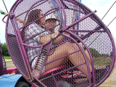 Image: Cori Jeffords and Zain Byers ride the ferris wheel.