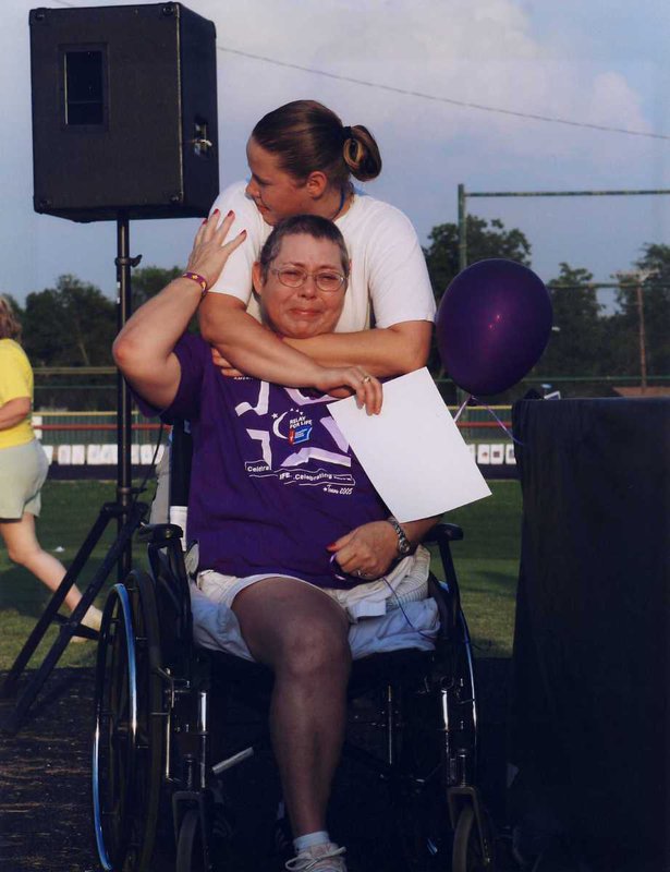 Image: The late LaWanna Graf and her daughter Jenny at the 2007 Relay for Life event.