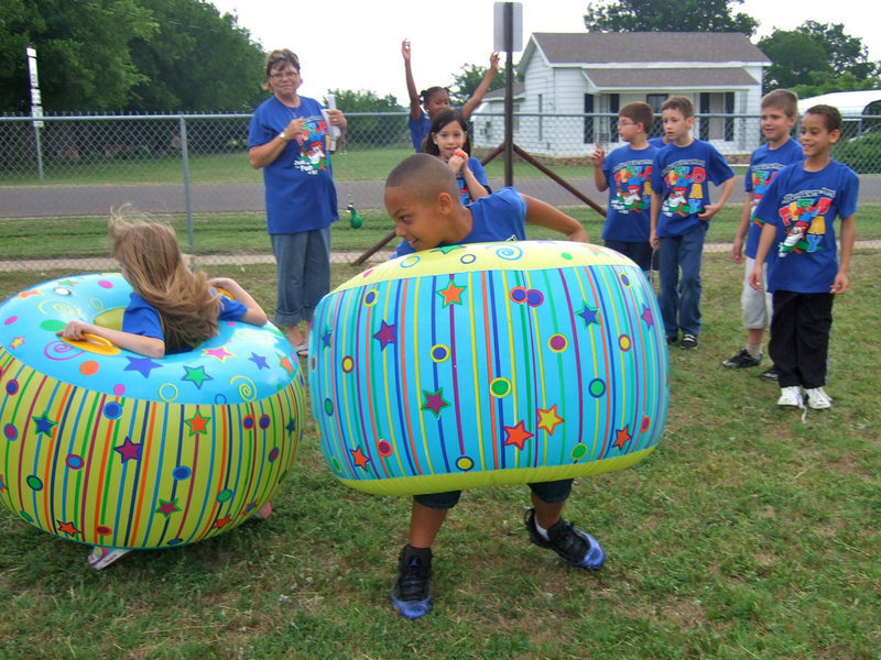 Image: This second grader is going in for “the kill”!