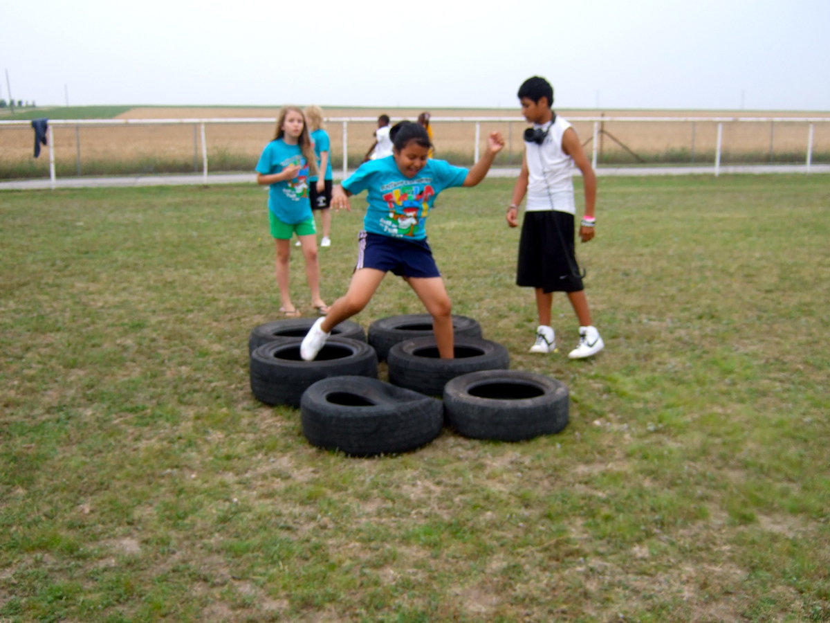 Image: Good job running through the tires.