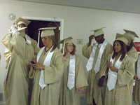 Image: Italy High Graduates of 2011 get lined up for Baccalaureate Service at First Baptist church on Sunday.