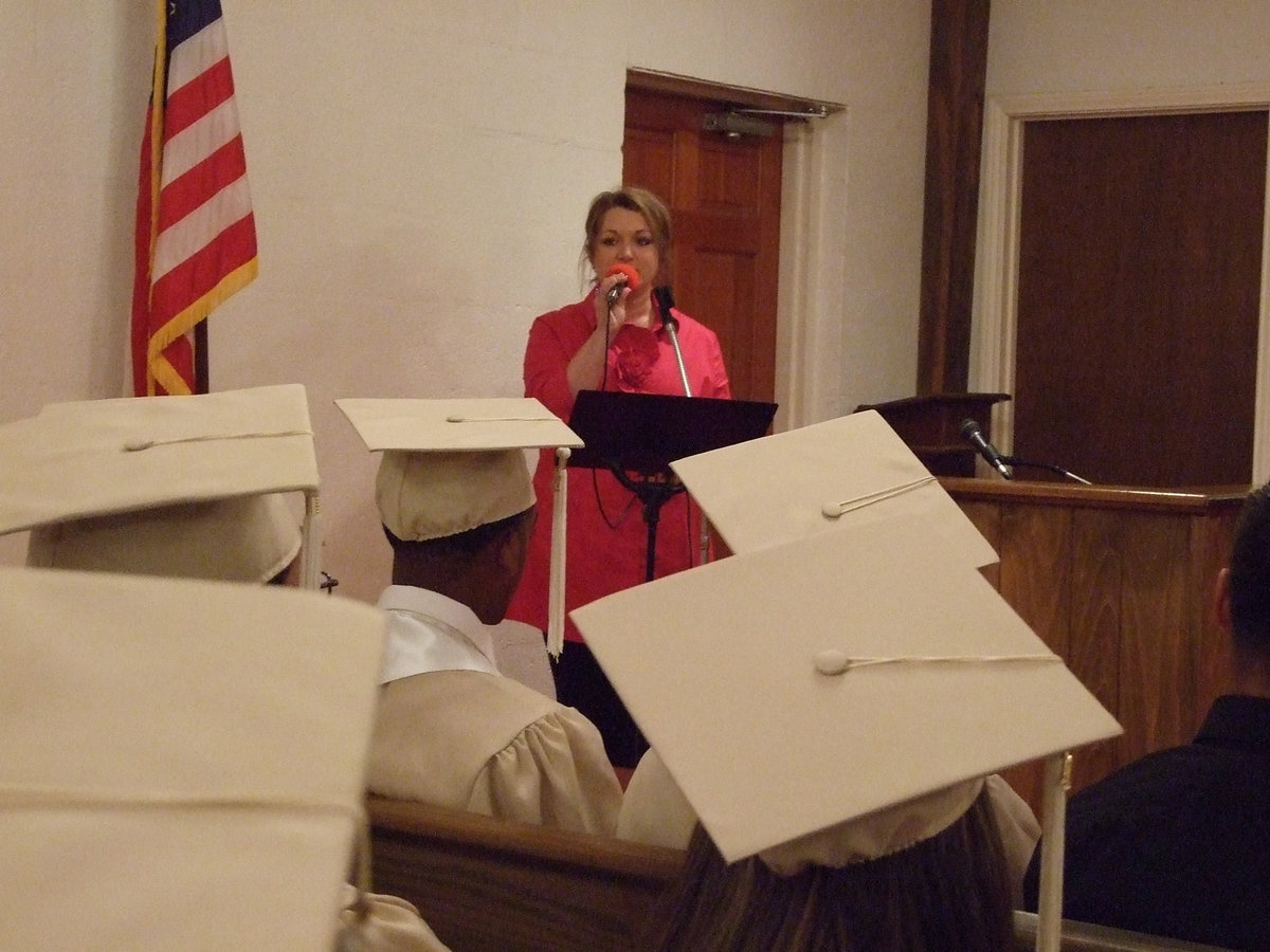 Image: Clover Stiles sang “Help You Find Your Wings” to the graduates.