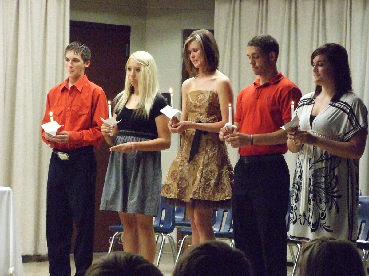 Image: New officers for 2011-12:
    Ross Stiles-President
    Megan Richards-Vice President
    Kaitlyn Rossa-Secretary
    Brandon Souder-Treasurer
    Kaytlyn Bales-Reporter