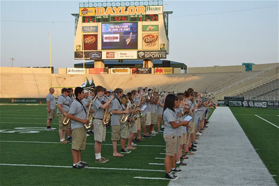 Image: The 2011 FCA Victory Bowl Band performs during Halftime.