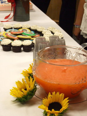 Image: Punch, cookies and cup cakes who could ask for more?