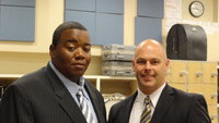 Image: Jason Miller and Lee Joffre — Stafford Elementary principal and junior high/high school principal