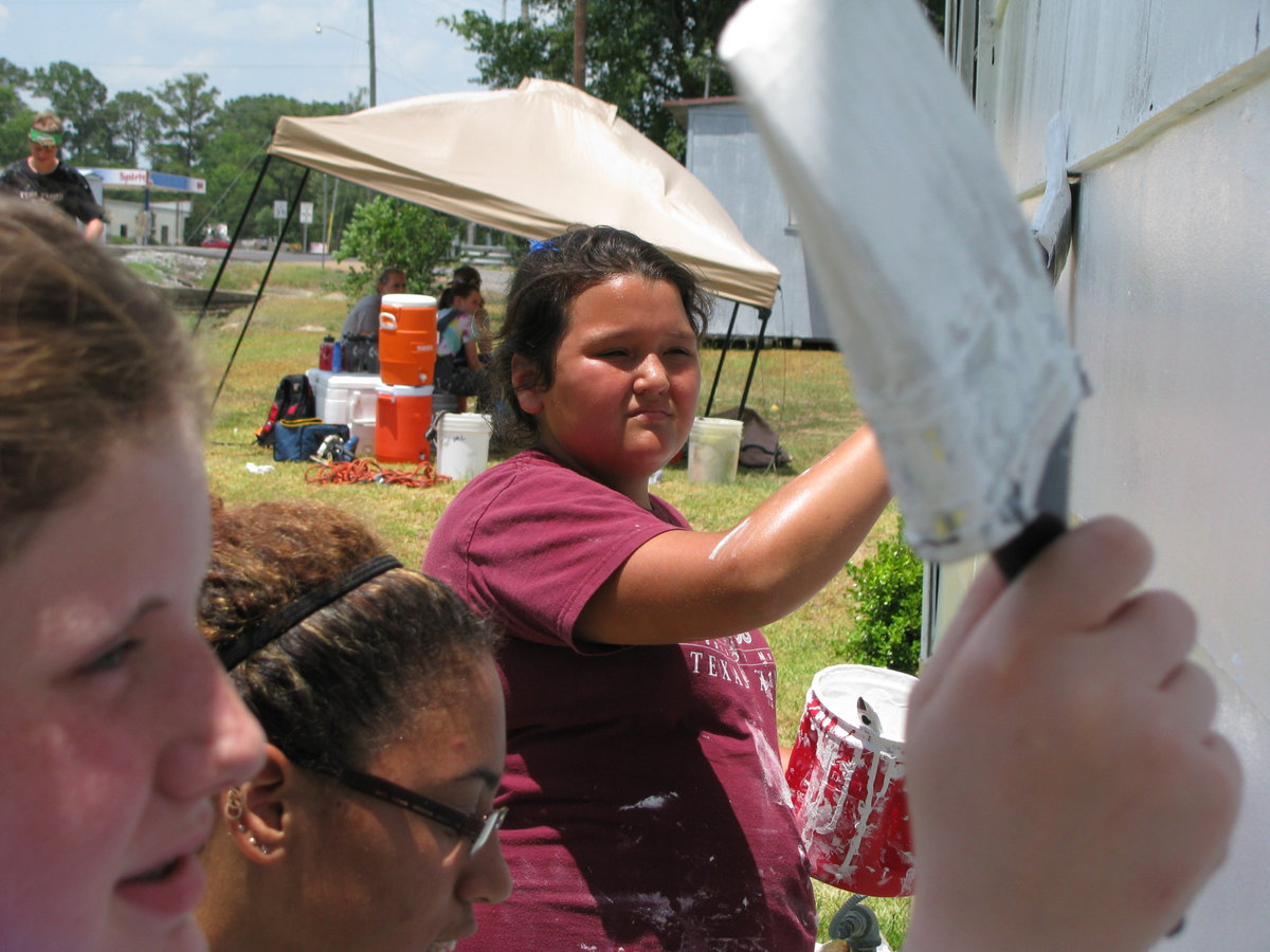 Image: Lots of painting in Oakdale, Louisana.