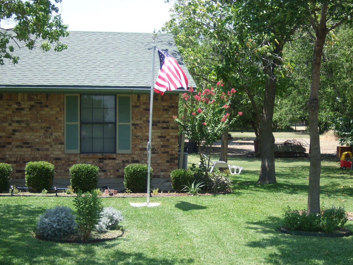 Image: Lots of pretty shrubbery in this yard.