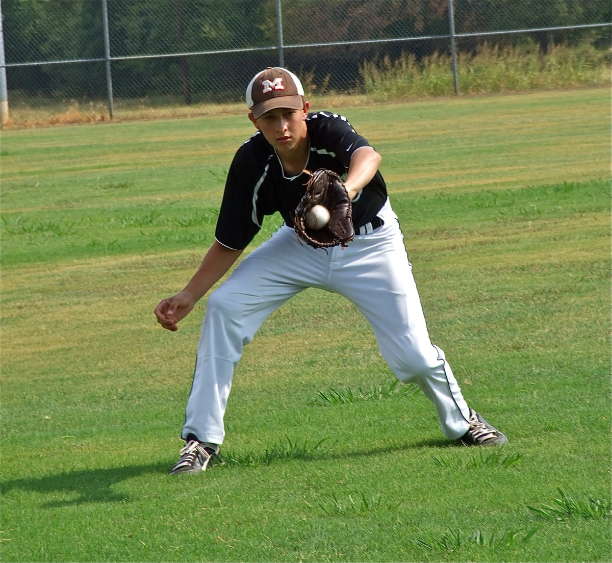 Image: Brett Pickard represents Maypearl while playing for Italy’s select team.