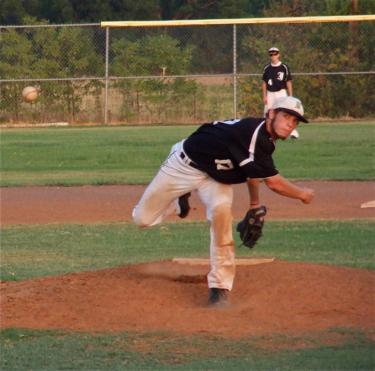 Image: Catcher Brandon Souder(17) took the mound in the second game of the doubleheader to help Italy win 7-6 over Alvarado’s varsity squad.