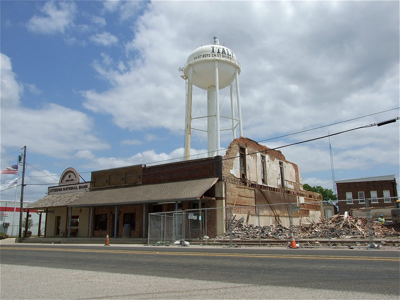 Image: Still much to do to finish the demolition process.